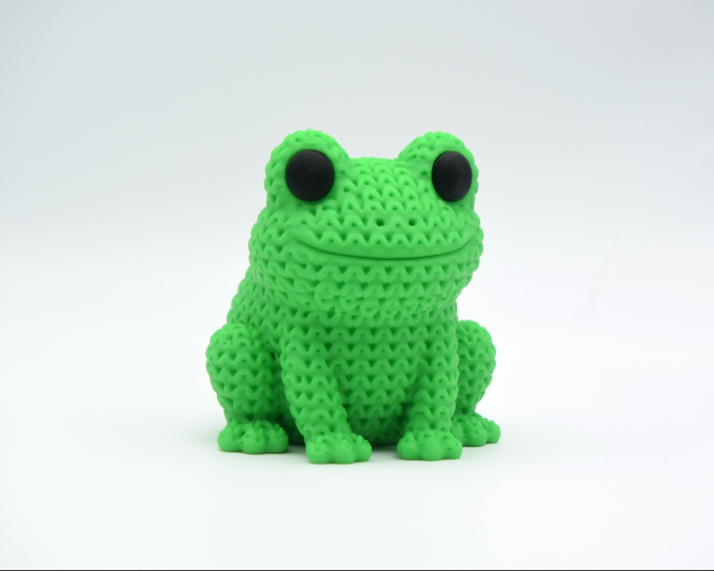 Knitted Frog