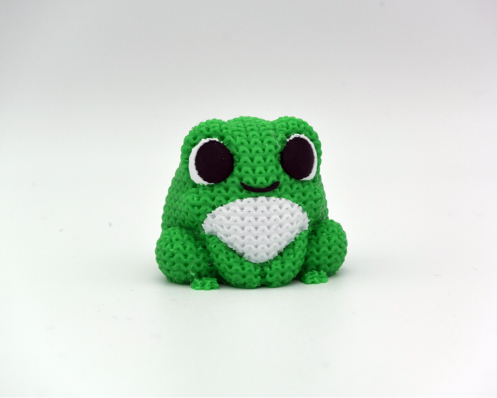Knitted Frog
