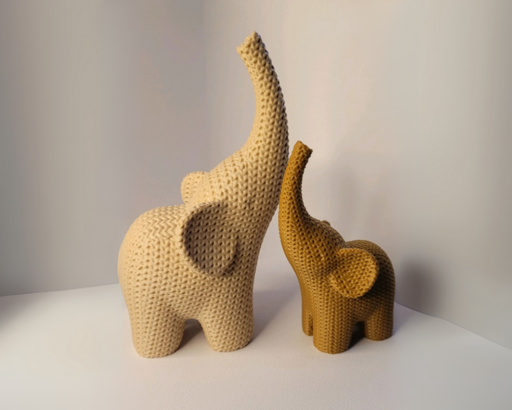 Knitted Texture Elephant