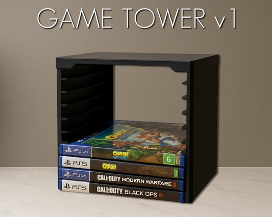 Game Tower V1 - Video Games Storage