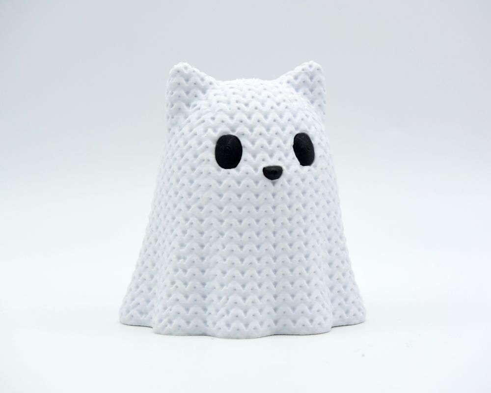 Knitted Halloween Cat Ghost