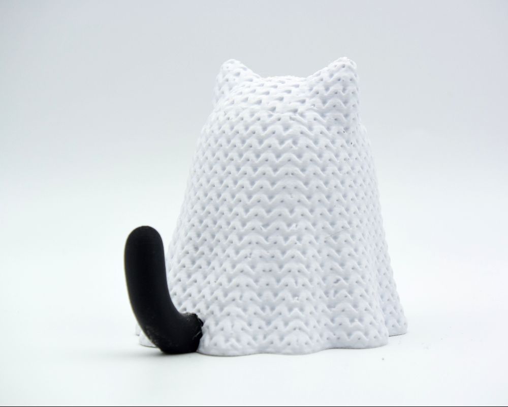 Knitted Halloween Cat Ghost