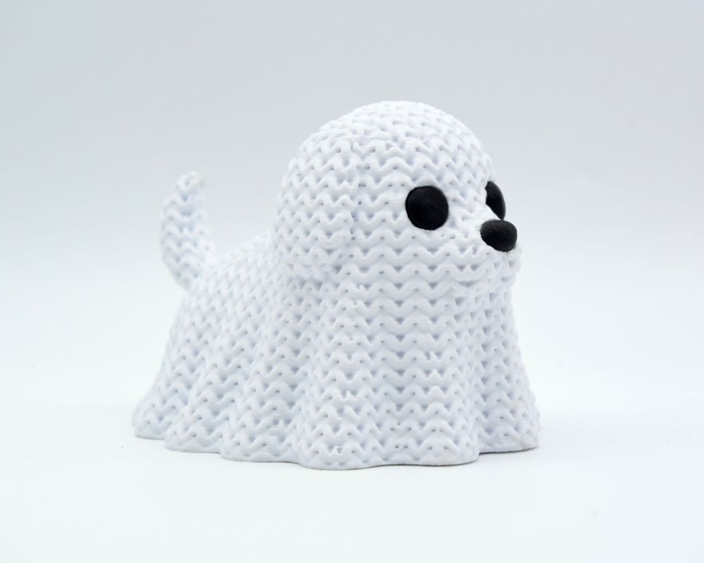 Knitted Halloween Dog Ghost