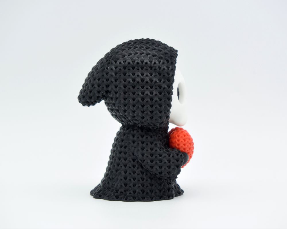 Knitted Heart Grim Reaper - Halloween