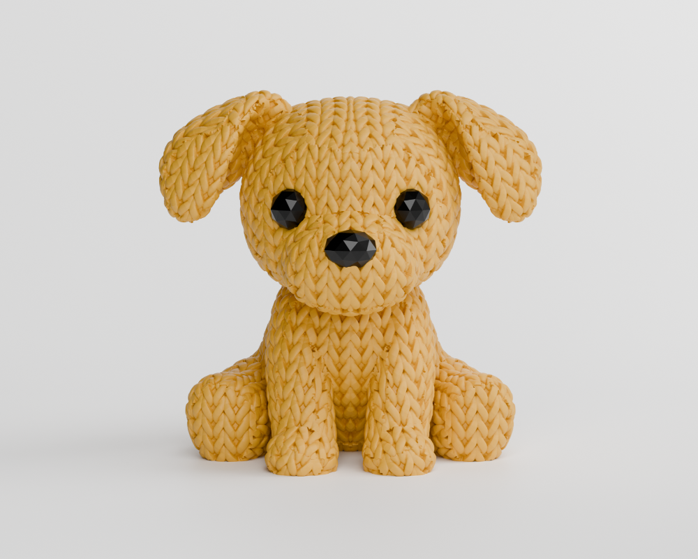 Knitted Dog