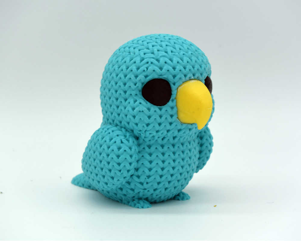 Knitted Parrot