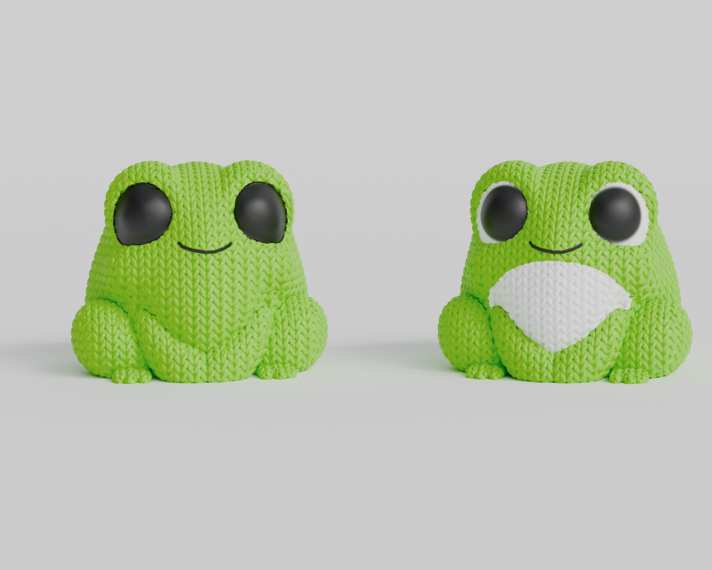 Knitted Frog