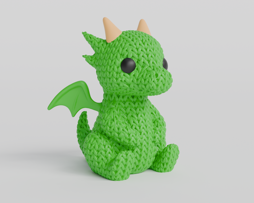 Knitted Dragon