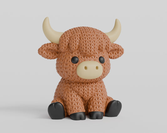 Knitted Highland Cow