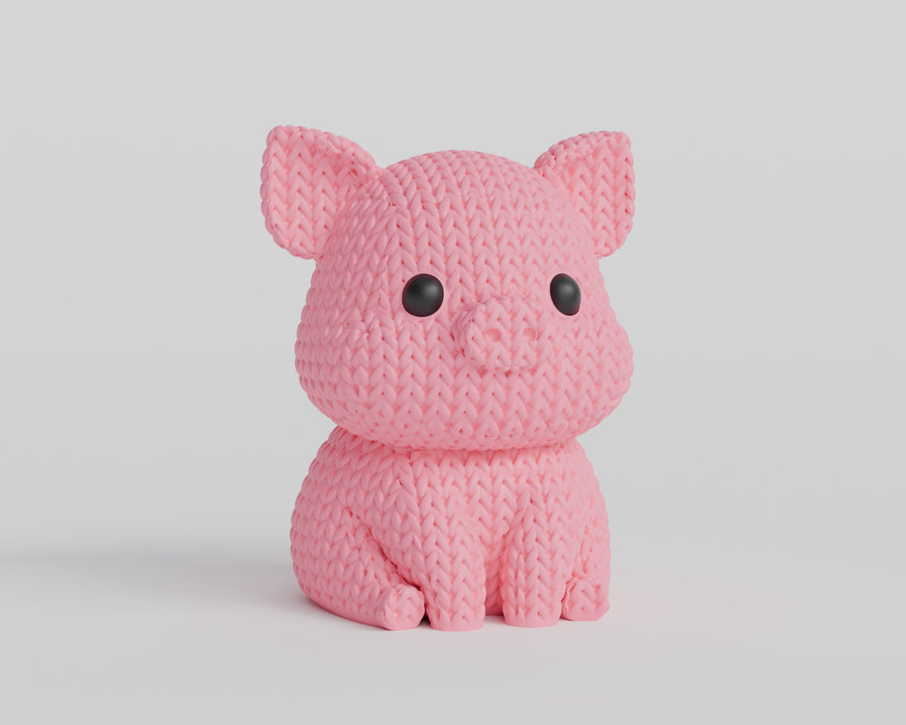 Knitted Pig