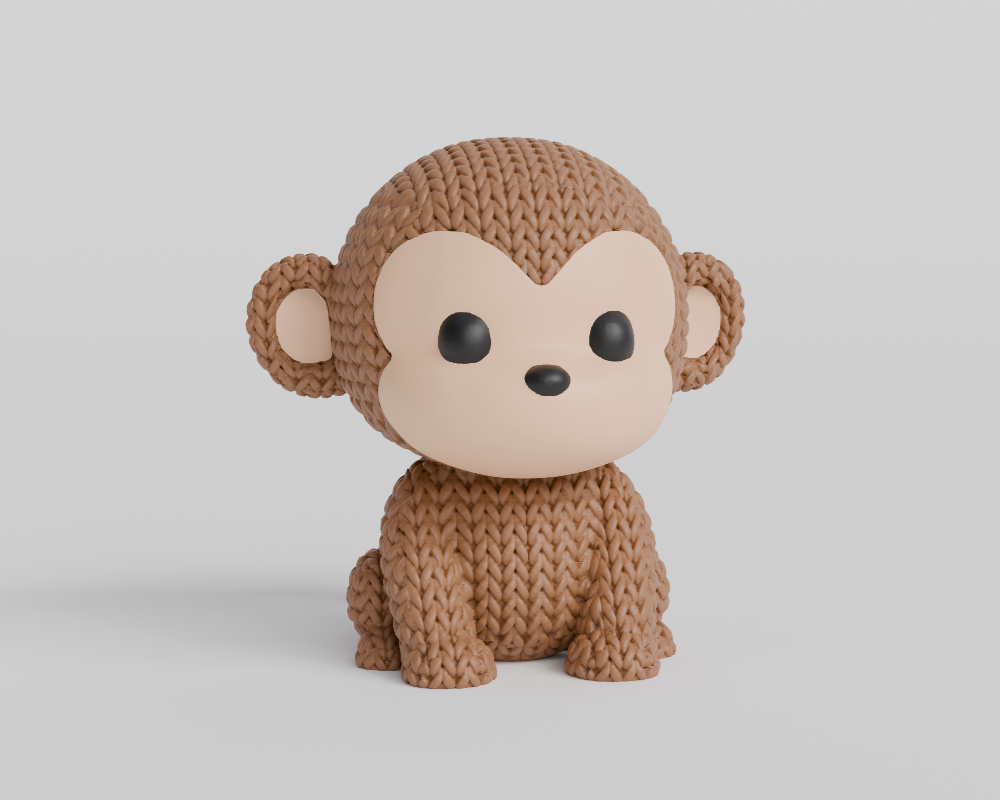 Knitted Monkey