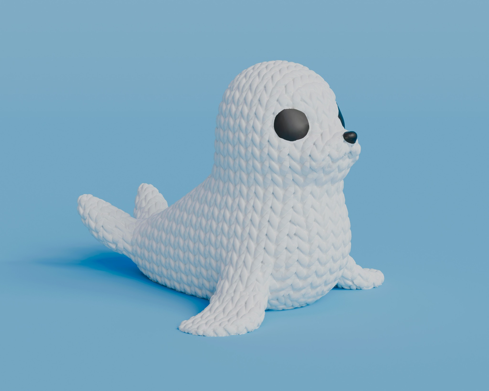 Knitted Seal