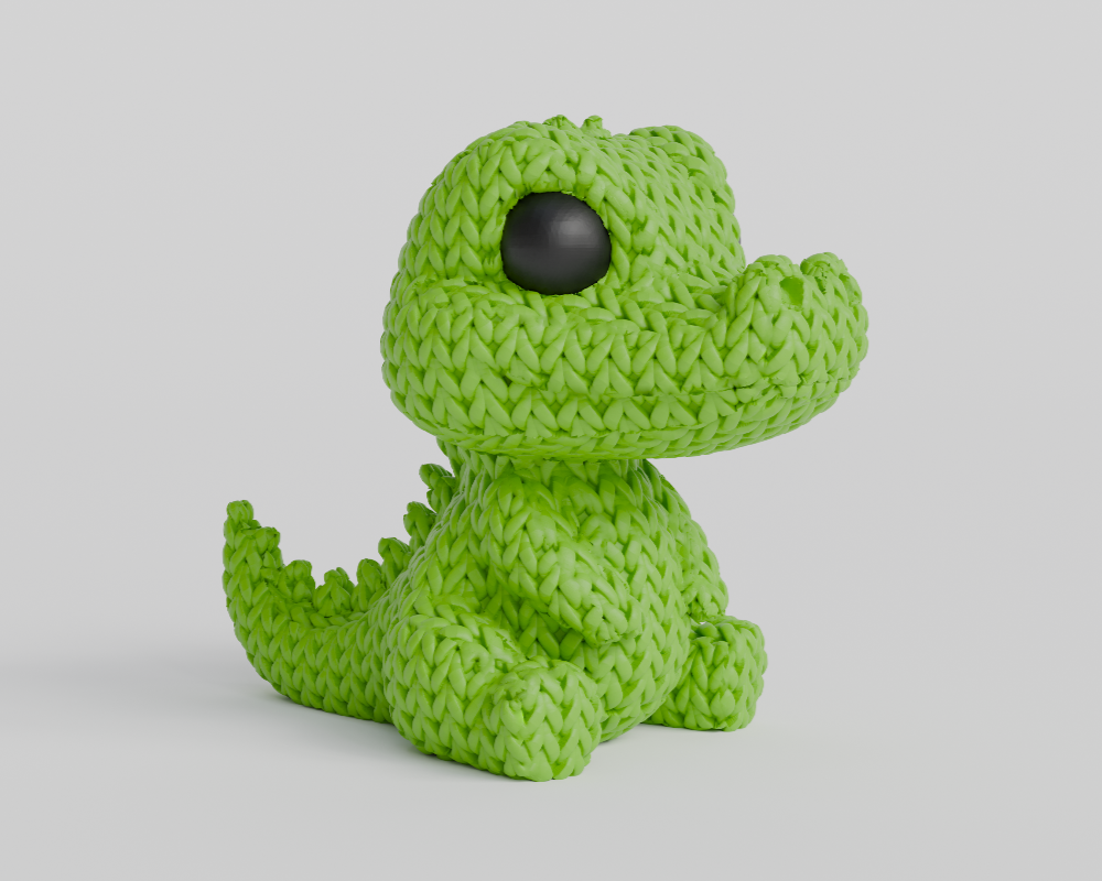 Knitted Crocodile