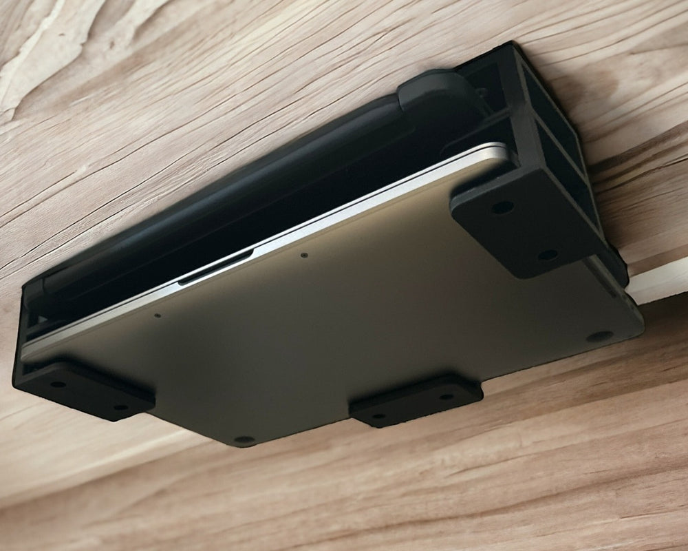 Double Under-Desk Laptop Holder for 2 devices