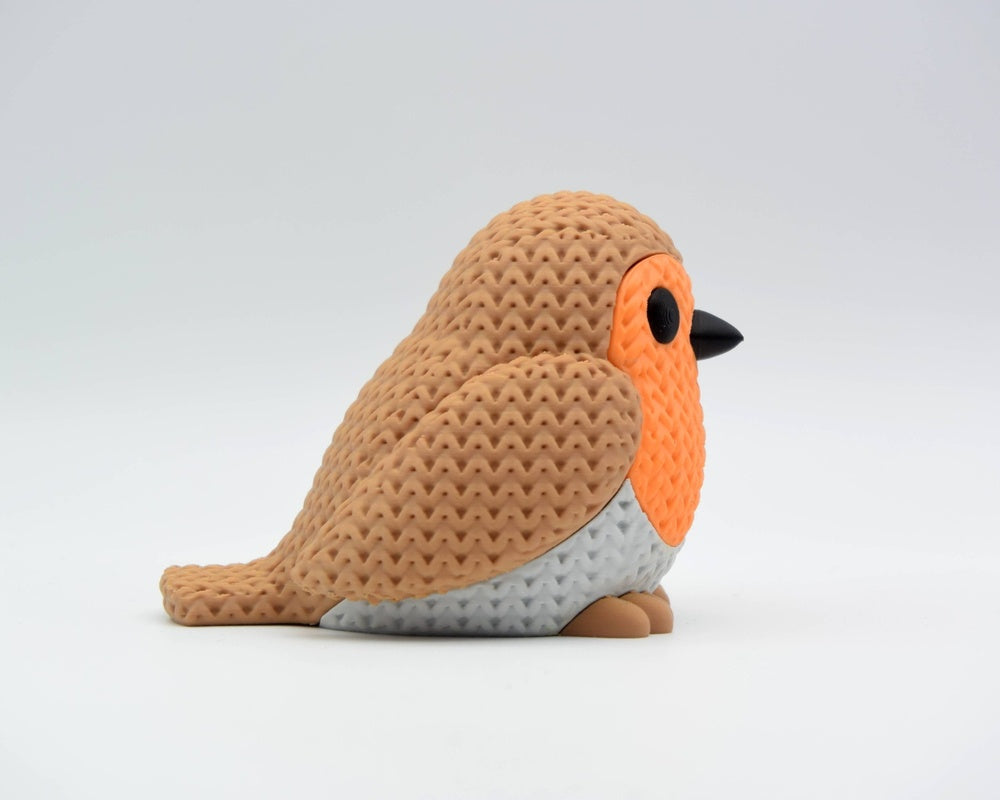 Knitted Robin Bird