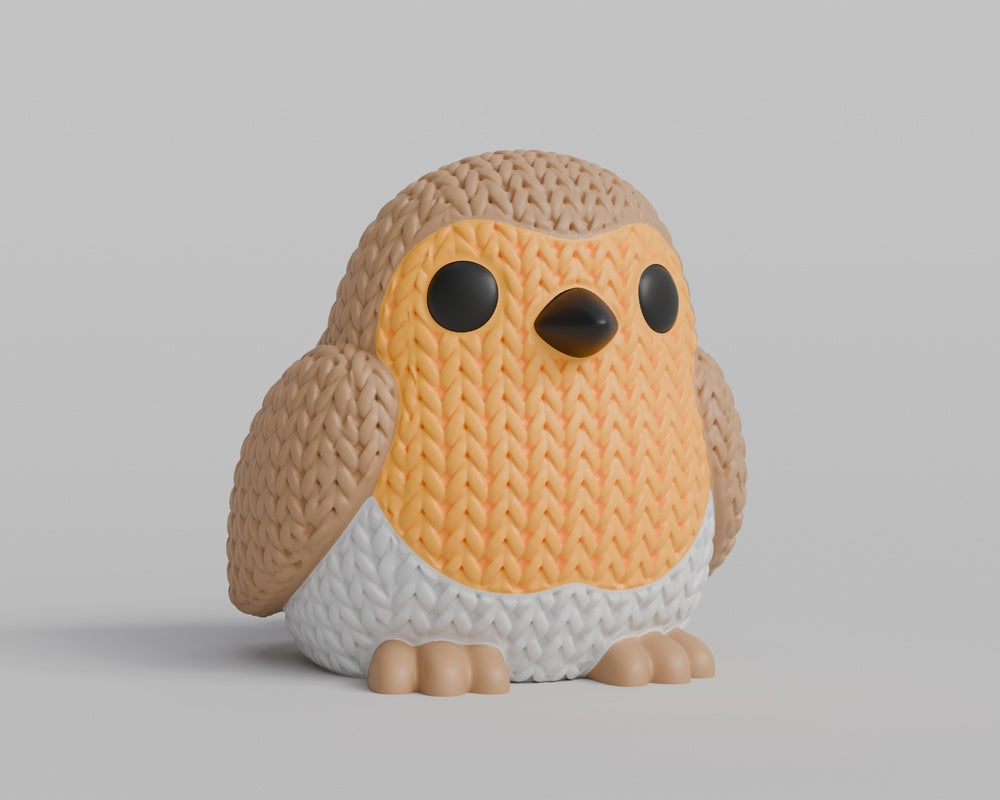 Knitted Robin Bird