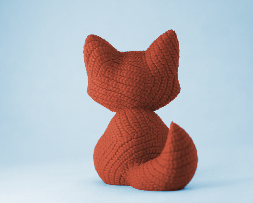 Knitted Cute Fox