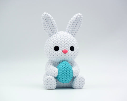 Knitted Bunny With Easter Egg