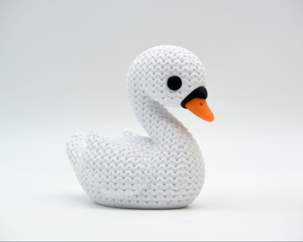 Knitted Swan