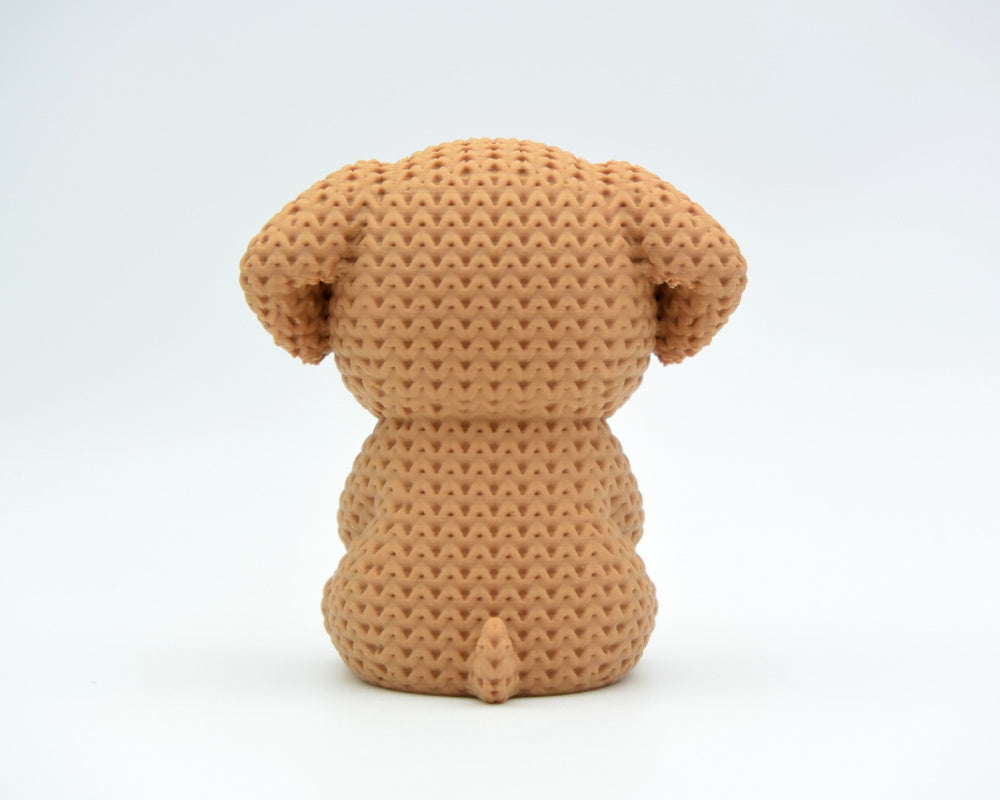 Knitted Dog With Heart