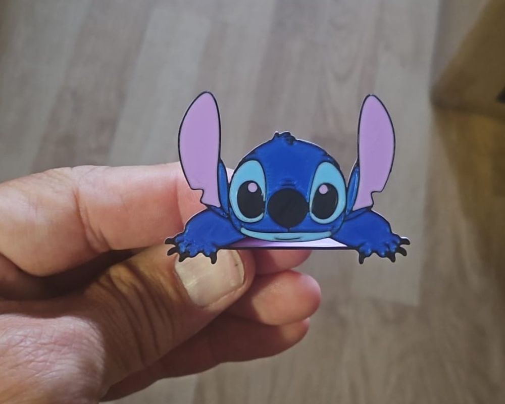 Stitch - ornament on monitor