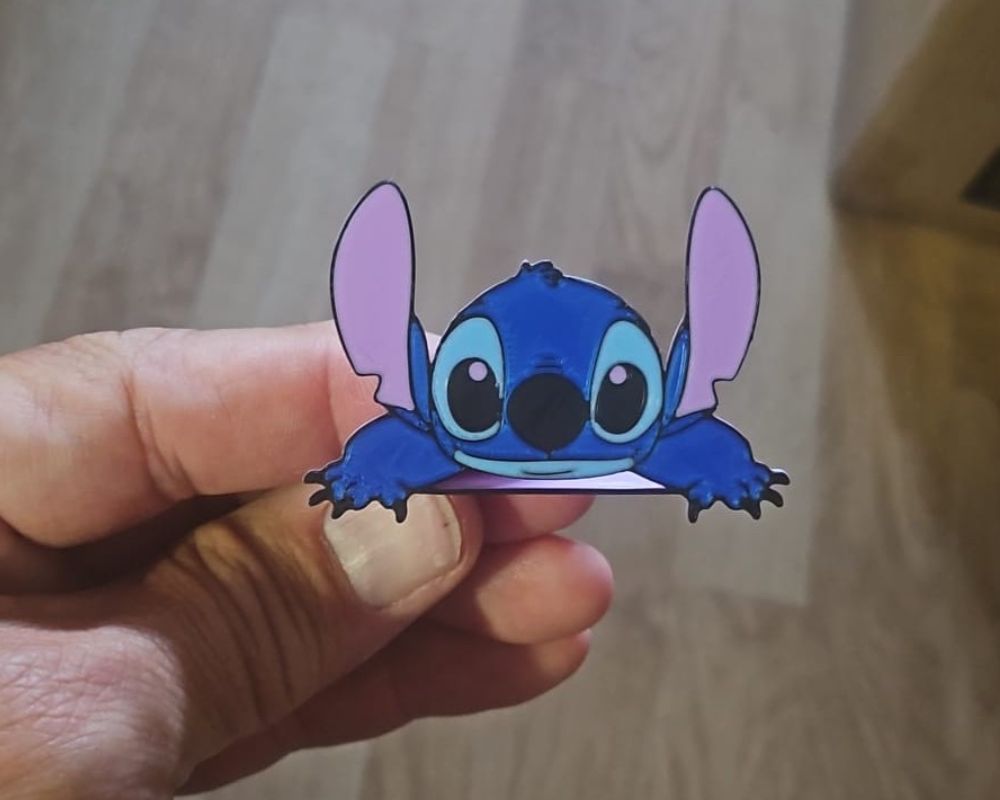Stitch - ornament on monitor